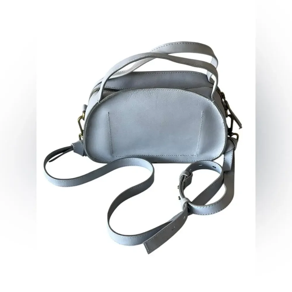 Madewell Sydney Zip-Top Crossbody Bag (dusty pool/light blue)